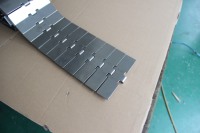 Chaîne de convoyeur en acier inoxydable série AS-FLEX SS812, plaque de chaîne supérieure à déplacement droit, résistante au feu, durable