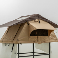 Utdoor-toldo abierto para techo de coche, carpa plegable con carcasa dura