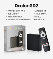 Boîtier TV Android 4K Google TV Streamer, Android 14, nouvelle tendance DColor GD2, Google Assistant, boîte TV Android 4K avec une grosse réduction