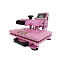 Presse à Chaud Manuelle Rose 2330 – Chauffage Uniforme Direct Usine pour Transfert de T-shirts, Cadeaux Personnalisés, Usage Commercial – Garantie 1 An
