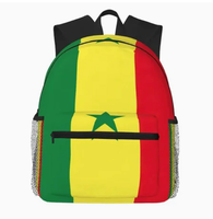 Sac à dos pour enfants à grande capacité, design drapeau du Ghana personnalisé, idéal pour les activités sportives en plein air – Vente chaude
