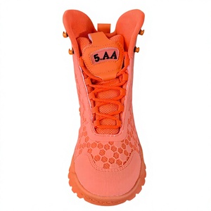 Bottes de randonnée tactiques d'extérieur AS33 5AA, orange fluorescent, design en maille nid d'abeille, bottes montantes de protection de la cheville, durables - Product Image 1