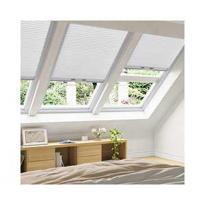 Smart Shade Technology Persianas motorizadas de nido de abeja de 25mm Art <span class=keywords><strong>Deco</strong></span> Techo romano Tragaluz Persianas opacas Eléctricas incorporadas - Product Image 2