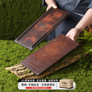 Rectangular <b>Melamine</b> Serving <b>Tray</b> For Hotels And Restaurants Solid Color Dishware For Cold Dishes And Steak Platter - Product Image 3