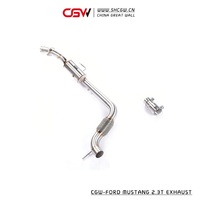 Système pour tube d'échappement Mustang 2.3T, en acier inoxydable, haute Performance, tube collecteur avant/arrière, pour Ford