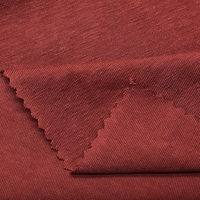 Tissu jersey simple 22019 durable et extensible, 49% coton biologique, 21% chanvre, 30% Sorona, écologique, uni, pour textile de maison pour garçons