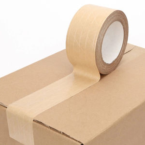 Brown Fragile Custom <strong>Logo</strong> High Adhesion <strong>Free</strong> Sample Water Activated Kraft Paper <strong>Tape</strong> 48mm 10m <strong>Tape</strong> for Shipping Packing <strong>Tape</strong> - Product Image 3