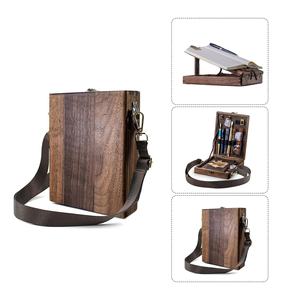 Nueva caja de mensajero rectangular de madera con estilo chino, bolsa cruzada conveniente para escritores, papelera de almacenamiento plegable para <span class=keywords><strong>carteros</strong></span> - Product Image 2
