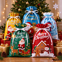 Sacs cadeaux en plastique multi-tailles avec cordon de serrage pour Noël, anniversaires et autres fêtes – Vente en gros