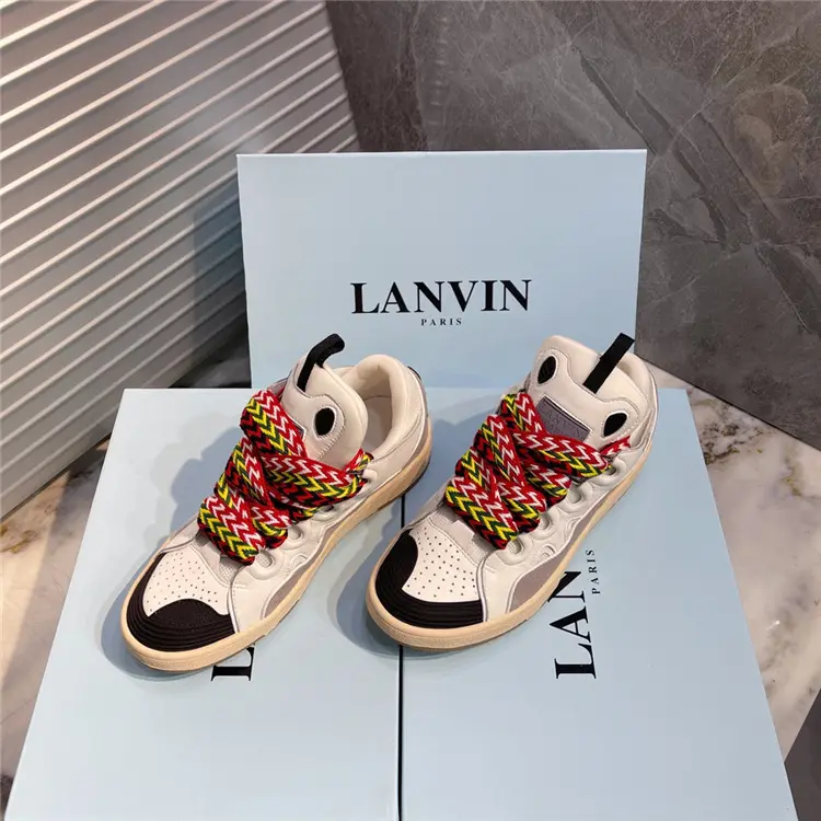 Quality Fashion lanvine crum Curb Women Shoes Comfortable Lace-up Sneakers Sport Man Women's Shoes