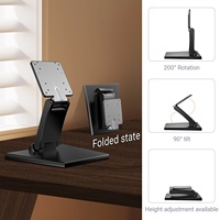 Soporte de Monitor Metálico Wearson VESA 75x75 100x100, Soporte de Escritorio Ajustable en Altura para Monitor de 24 y 27 Pulgadas