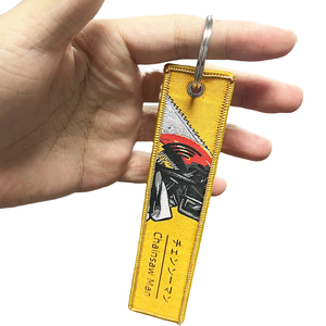 Jet Tag Embroidery <strong>Key</strong> Ring Japanese Anime <strong>Key</strong> Tags Motorcycles Cars Backpack <strong>Custom</strong> Jet Tag Keychain for Friend - Product Image 6