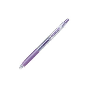 LJU-10EF <b>Retractable</b> Gel <b>Pen</b> Six Shiny Metallic Pigment Ink Colors Two Tone Grip Transparent Barrel Suitable For Dark Paper - Product Image 5
