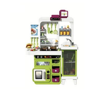 Children Pretend <b>Kitchen</b> Toy Set Chef Corner Refrigerator Faucet Storage Drawer Learning Discovery Family Moments - Product Image 1