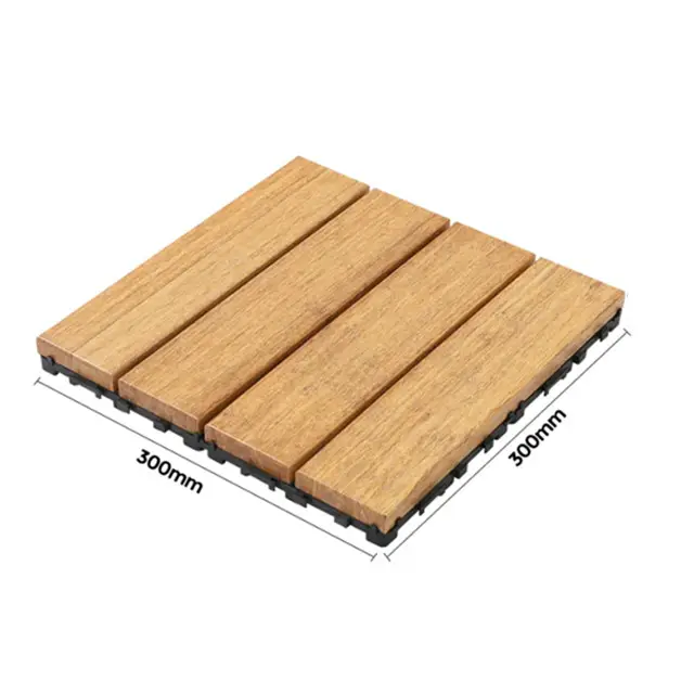outdoor Mould Proof decking wpc PS Material interlocking tiles garden outdoor flooring wpc tiles