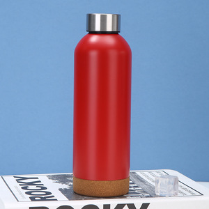 Bouteille d'eau sportive en acier inoxydable IStapromo Gifts, design moderne, poignée portable, couvercle en bambou, isolation sous vide - Product Image 6