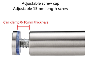 Vis de <span class=keywords><strong>fixation</strong></span> pour panneau publicitaire mural <span class=keywords><strong>creux</strong></span>, vis de <span class=keywords><strong>fixation</strong></span> OEM, garde-corps en verre, support de panneau - Product Image 3