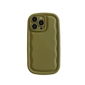 iPhone 15硅胶皮肤感觉盖纯色外壳iPhone 15防摔保护壳