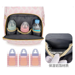 Nueva bolsa plegable portátil, mochila de momia con cuna, bolsas multifuncionales para <span class=keywords><strong>madre</strong></span> y bebé, paquete de pañales, mochilas de guardería, venta al por mayor - Product Image 3