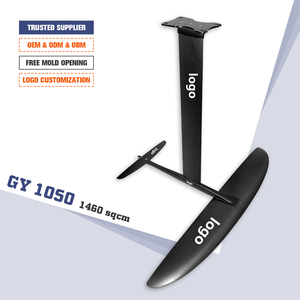 ขายส่งไฮโดรฟอยล์คาร์บอนขนาด 800 มม. ปีก 1460 ตร.ซม. บอร์ดวิงฟอยล์พร้อมปั๊มสำหรับไคท์เซิร์ฟและเรือใบ ไฮโดรฟอยล์รุ่นใหม่ GY1050 สำหรับเล่นเซิร์ฟ - Product Image 5