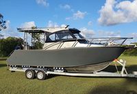Bateau de pêche en aluminium Profisher Offshore de 7,5 m d'Australie, bateau de plaisance à cabine en aluminium soudé à vendre