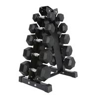 Supports de rangement pour haltères de haute qualité pour salle de sport à domicile, support à haltères à 3 niveaux, support à haltères pliable, équipement de fitness, support à haltères hexagonal vertical