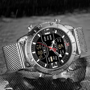 Relojes NAVIFORCE 9153 S Nuevos 2023 Analógicos Digitales Deportivos para Hombre de Marca de Lujo en Acero Inoxidable a Prueba de Agua - Product Image 4