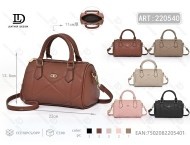 Borsa Boston da Donna in Vera Pelle con Tracolla Rimovibile, Stile Classico per Uso Quotidiano, Capacità 3L - Product Image 1