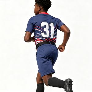 Jersey Flag Football Profesional 7v7, Pakaian Flag Football Warna-warni untuk Remaja - Product Image 3