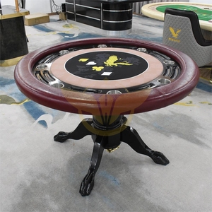 YH 8 Players Customised Wooden Round Poker <strong>Table</strong> - Product Image 3