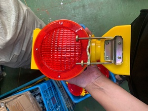 CE đèn giao thông nhấp nháy màu vàng LED blinkers chướng ngại vật flasher ánh sáng/hổ phách Road Cone năng lượng mặt trời chướng ngại vật ánh sáng cảnh báo an toàn - Product Image 6
