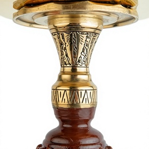 Cachimba al por mayor estilo Khalil Mamoon egipcia, hecha a mano en latón y madera - Set completo Shika Amazonia - Product Image 5