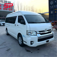 Bus d'occasion de luxe pour excursions urbaines, mini-bus, fourgon Hiace 13 places, moteur 2TR, boîte manuelle, 90% neuf, à vendre à prix réduit