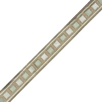 Dentelle brodée pour rideaux, largeur 3,5 cm, modèle 2026, idéale pour les cheminées de table, les emballages de boîtes cadeaux et les oreillers de maison