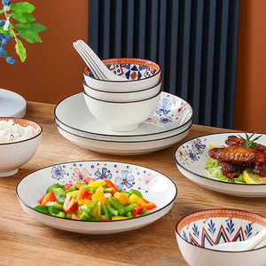 Wholesale Eco-Friendly Custom Logo Printed Ceramic <b>Dinnerware</b> <b>Sets</b> with Gift Box Bowl Spoon Plate - Product Image 5