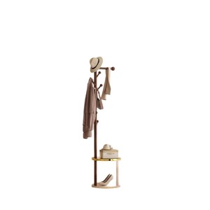 Porte-vêtements en bois massif, sur pied, adapté aux chambres, aux salons et aux autres espaces de la maison. - Product Image 5