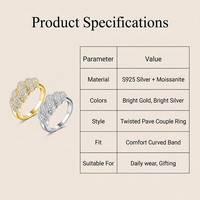 Bague complète en argent 925 incrustée de moissanite pour femme, nouveau style européen/américain, populaire, best-seller, tendance transfrontalière