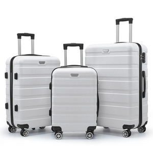 Valise personnalisée de marque, ensemble de bagages de voyage à roulettes pivotantes à <span class=keywords><strong>360</strong></span> degrés, 20/24/28 pouces, avec poignée télescopique en fer pour les longs séjours - Product Image 2