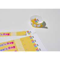 [AnyWristband] Bracelets numériques en papier, petite quantité, résistants à la déchirure, imprimés en couleur au laser, 25 mm (1 pouce) pour promotions