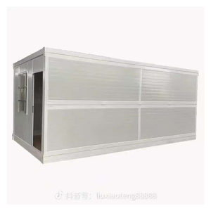 Maison préfabriquée de luxe en panneaux sandwich pliables de 20 pieds et 40 pieds, emballage plat, pour utilisation en hôtel en plein air, prix bas en Malaisie - Product Image 1