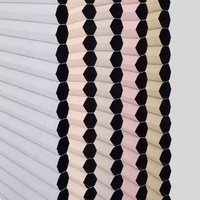 Vente en gros d'usine 3*19m Stores en nid d'abeille à lamelles plissées en maille cellulaire pour porte d'entrée