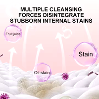 Lessives en dosettes Youming écologiques parfumées aux fruits et aux fleurs, 50%-80% d'ingrédients actifs, nettoyage en profondeur, protection des couleurs pour les vêtements, lavage à la main