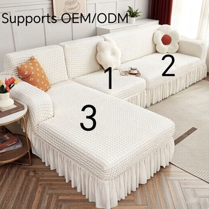 Housse de canapé extensible épaisse en seersucker toutes saisons, entièrement enveloppante, vente directe usine, pour canapé paresseux et coussin de canapé - Product Image 1