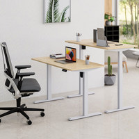 Bureau à Domicile Moderne Électrique à Moteur Unique, Cadre de Bureau Debout Intelligent et Réglable en Hauteur, Certifié CE et RED
