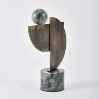 Sculpture en bronze Art Déco, autocollante, faite à la main, décoration de bureau, accessoire de maison pour le salon