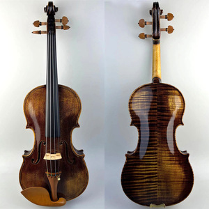 Violon professionnel haut de gamme fait main avec table en épicéa et écorce en érable, finition laquée, pour adultes et enfants - Product Image 1