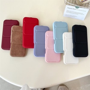 Étui de téléphone portable en cuir TPU pliable à rabat, couleurs unies simples, pour iPhone 11 12 Pro Max 14 15 16 17, protection souple - Product Image 6