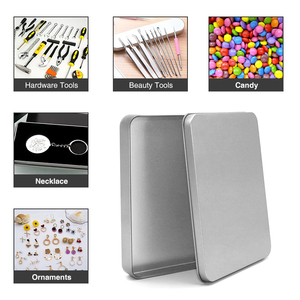 Hình vuông màu đen bản lề hộp thiếc trượt con kim loại chịu mài mòn Nail công cụ bao bì <span class=keywords><strong>tin</strong></span> trường hợp - Product Image 4