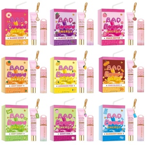 Brillo Labial de Larga Duración con Aroma a Frutas, Set de 2 Piezas de Aceite Labial Vegano, Mascarilla Labial Hidratante Mineral a Prueba de Agua - Product Image 1
