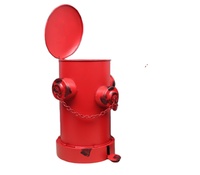 Poubelle décorative modèle hydrant d'incendie